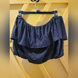 NWT Anthropologie Black Off-Shoulder Top